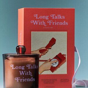 Book Boxed Woody Salted Moss & Lavender Glass Candle